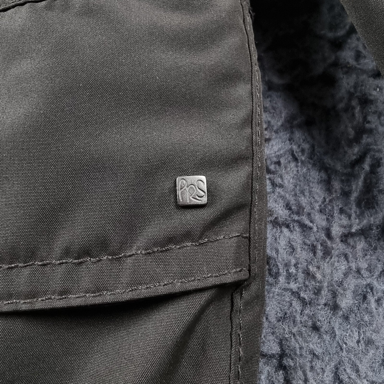 Vintage PAUL R SMITH Jacket Mens 28 2XL 3XL Grey Waterproof Rain Coat Hooded