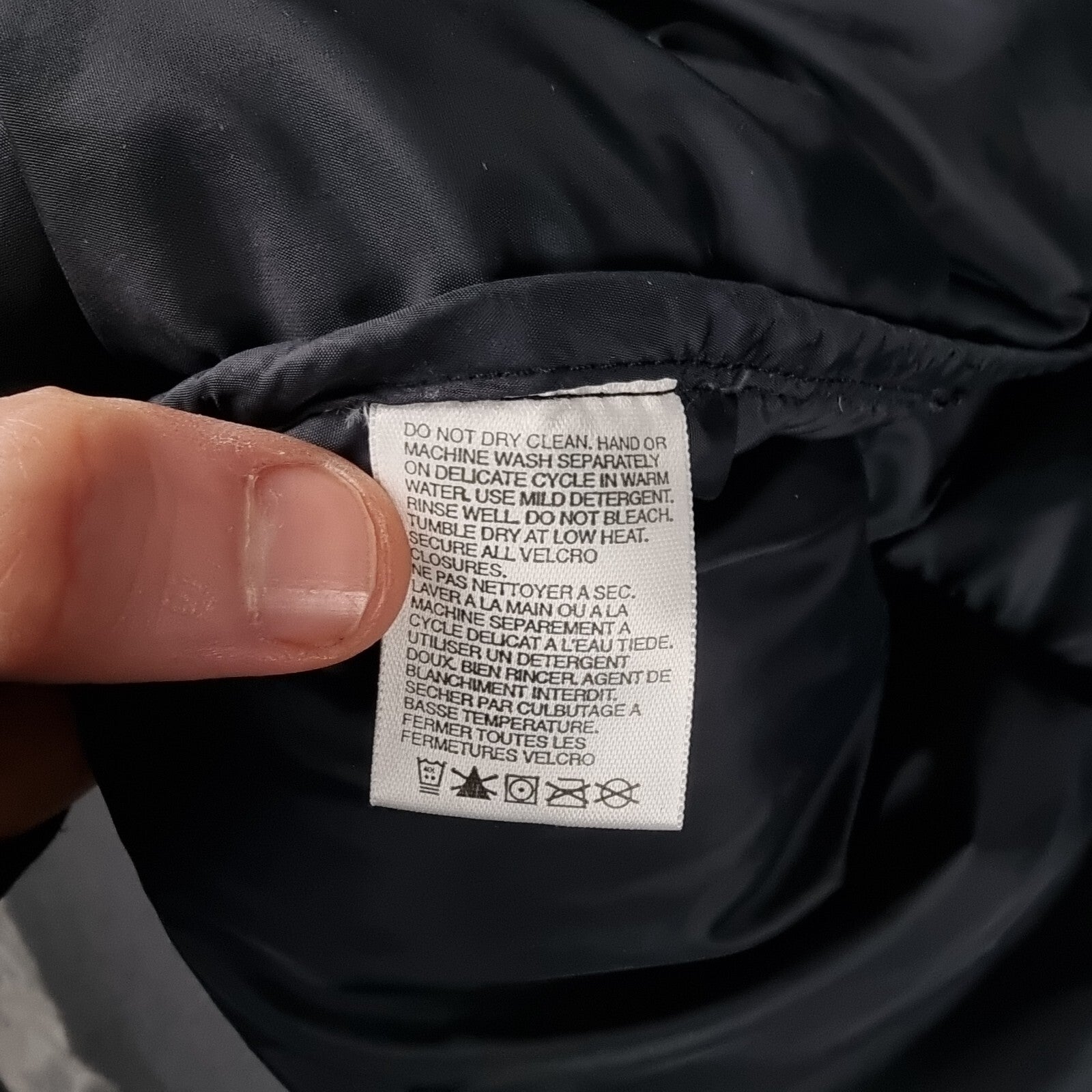 Vintage THE NORTH FACE Jacket Womens XL Black 600 Goose Down Puffer Coat